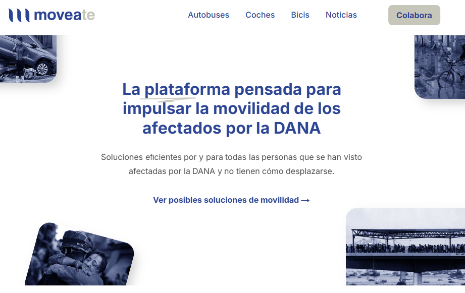 Lanzamos MOVEATE, movilidad para los afectados por la DANA