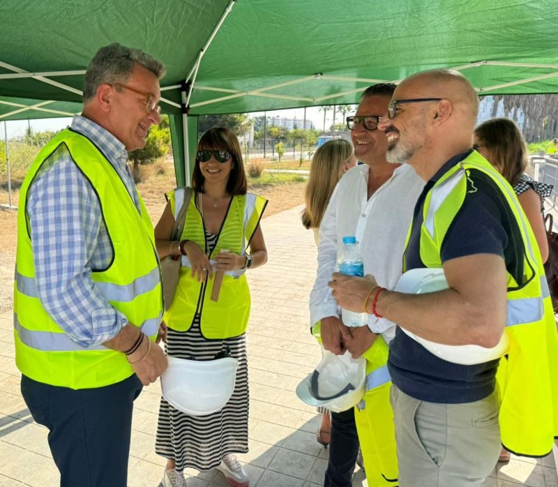 Visita a las obras del anillo ciclista metropolitano
